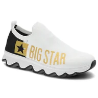 Sneakersy damskie - Big Star, Sneakersy, JJ274A142 Biały/Czarny/Złoty, rozmiar 37 - miniaturka - grafika 1