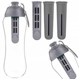 BUTELKA FILTRUJĄCA DAFI 0.5L+ 2 FILTR WESSPER STAL - Butelki filtrujące - miniaturka - grafika 1
