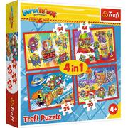 Puzzle - Trefl Puzzle 4w1 Tajni Szpiedzy Super Zings - miniaturka - grafika 1