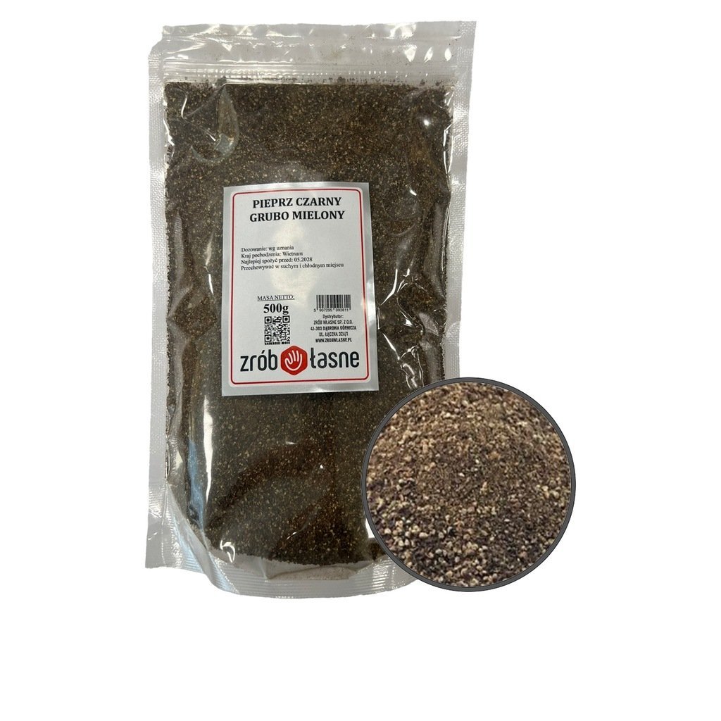 Pieprz czarny grubo mielony 500g