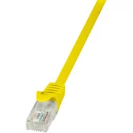 Patchcordy - LogiLink Patchcord CP2037U CAT.6 U/UTP 1m, żółty CP2037U - miniaturka - grafika 1