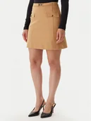 Spódnice - Guess Spódnica trapezowa W5BD61 KCMU2 Beżowy Regular Fit - miniaturka - grafika 1