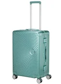 Walizki - Walizka średnia American Tourister Soundbox Alu - dusty turquoise - miniaturka - grafika 1
