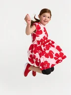 Sukienki i spódniczki dla dziewczynek - Reima Sukienka letnia Virein 5200343B Czerwony Regular Fit - miniaturka - grafika 1