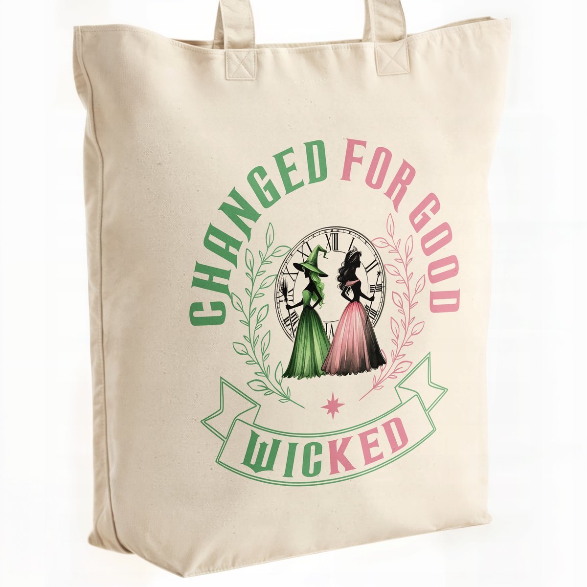 Torba bawełniana Premium Wicked For Good Oz Elphaba Glinda Dla Fanów