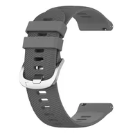 Akcesoria do smartwatchy - Pasek do zegarka Honor Magic Watch 2, 46 mm, teksturowany silikon, szary - miniaturka - grafika 1