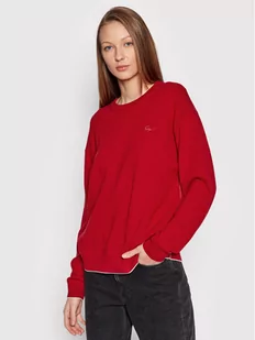 Lacoste Sweter AF2404 Czerwony Regular Fit - Swetry damskie - miniaturka - grafika 1