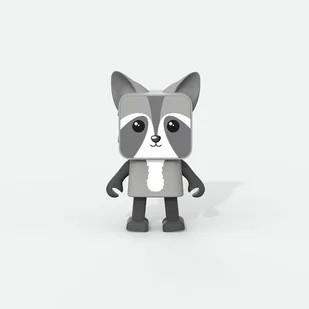 Mobility on Board Dancing Animal Raccoon Szary 3 W - Power audio - miniaturka - grafika 1