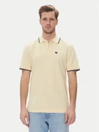 Koszulki męskie - Wrangler Polo 112362826 Żółty Regular Fit - miniaturka - grafika 1
