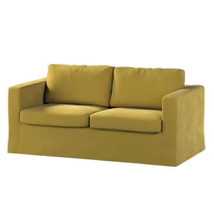 Dekoria pl pl Pokrowiec na sofę Karlstad 2-osobową nierozkładaną długi oliwkowy zielony 165 x 89 x 64 cm Velvet 618-704-27 - Pokrowce na meble - miniaturka - grafika 1