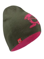 Czapki dla dzieci - Trollkids Dwustronna czapka beanie "Troll" w kolorze oliwkowo-różowym - miniaturka - grafika 1