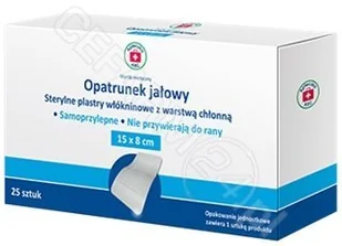 SILESIAN PHARMA Opatrunek jałowy sterylne plastry włókninowe z warstwą chłonną 15 cm x 8 cm x 25 szt Apteczka ABC - Apteczki i materiały opatrunkowe - miniaturka - grafika 1