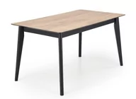 Stoły - Stół rozkładany GULIAN blat - dąb wotan, nogi - czarny - miniaturka - grafika 1