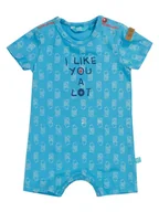 Kombinezony dla dzieci - Niemowlęcy chłopięcy rampers bawełniany niebieski Lief r.56 - miniaturka - grafika 1