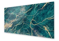 Dekoracje domu - Panel kuchenny HOMEPRINT Malachitowy zielony kamień 140x70 cm - miniaturka - grafika 1