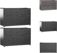 Pokrowce na meble ogrodowe - vidaXL Pokrowce na meble ogrodowe 2 szt. 8 oczek 125x55x75 cm Prostokątne - Pokrowce ochronne na meble ogrodowe - miniaturka - grafika 1