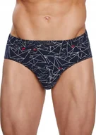 Majtki męskie - SLIPY MĘSKIE ATLANTIC MP1476 CLASSIC GRANATOWE 2PAK XXL - miniaturka - grafika 1