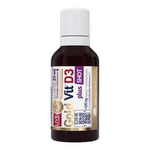 Olimp Gold Vit D3 plus SHOT - 25 ml ampułka - wiśnia - Witaminy i minerały - miniaturka - grafika 1