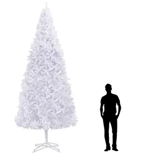 vidaXL Sztuczna choinka, 400 cm, biała - Choinki - miniaturka - grafika 1