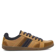 Sneakersy męskie - Sneakersy Lasocki VICTOR4-57 MI08 Brązowy - miniaturka - grafika 1