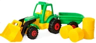 Samochody i pojazdy dla dzieci - Duży Traktor z Przyczepą na Bele Siana DP - miniaturka - grafika 1