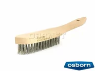Narzędzia warsztatowe - Szczotka drewniana druciana 5-rzędowa ręczna z drutem ze stali nierdzewnej - OSBORN (0001 151 395) - miniaturka - grafika 1
