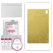 Akcesoria do tabletów i e-booków - folia naklejka skórka strukturalna na TYŁ do Umidigi A11 Tab - Plaster Miodu Złoty - apgo SKINS - miniaturka - grafika 1