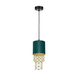 Milagro Lampa wisząca ALMERIA GREEN/GOLD 1xE27 MLP6452 - Lampy sufitowe - miniaturka - grafika 1