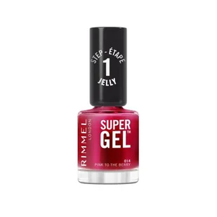 Rimmel London Super Gel STEP1 Lakier do paznokci 12 ml Odcień 014 Pink To The Berry - Lakiery do paznokci - miniaturka - grafika 1