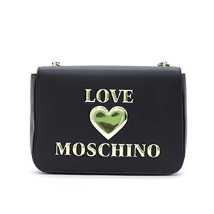 Love Moschino Damska torba na ramię Borsa a Spalla Da Donna, kolekcja wstępna jesień zima 2021, M, Czarny, Medium - Torebki damskie - miniaturka - grafika 1