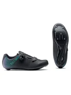 Buty rowerowe - Buty rowerowe damskie NORTHWAVE CORE PLUS 2 W's - czarny/niebieski 37 - miniaturka - grafika 1
