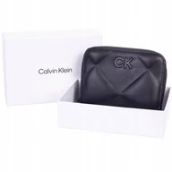 Portfele - Calvin klein bezpieczny portfel damski czarny - miniaturka - grafika 1