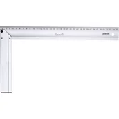 Poziomice, łaty, miary - Drel Kątownik aluminiowy 350 x 190 mm - miniaturka - grafika 1