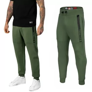 Spodnie dresowe Pit Bull 300 Interlock Saturn '23 - Oliwkowe - Odzież taktyczna i umundurowanie - miniaturka - grafika 1