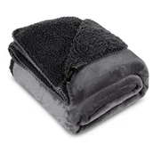 Koce - Koc EUROFIRANY Tedy 150 x 200 cm Stalowy - miniaturka - grafika 1