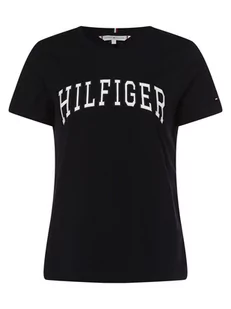 Tommy Hilfiger - T-shirt damski, niebieski - Koszulki i topy damskie - miniaturka - grafika 1
