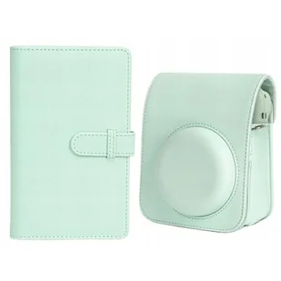 Futerał Etui Do Fuji Instax Mini 12 + Album 108x / Zielony - Paski, szelki, uprzęże foto - miniaturka - grafika 1