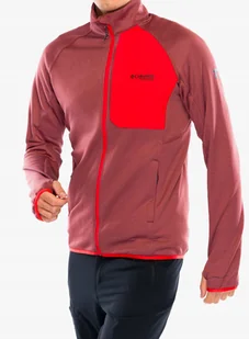 Bluza bez kaptura męska Columbia Triple Canyon Grid Fleece Full Zip II - Bluzy narciarskie - miniaturka - grafika 1