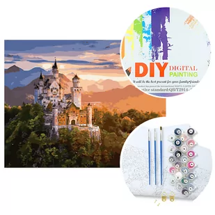 Malowanie po numerach W5612 Zamek - Malowanie po numerach Malowanie po numerach W5612 Zamek - Malowanie po numerach - miniaturka - grafika 1