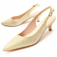 Czółenka - Montevita Buty Na Obcasie Festshoe5 Zielony - miniaturka - grafika 1