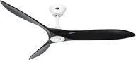 Wentylatory sufitowe - Energooszczędny wentylator sufitowy z pilotem Eco Airscrew 152 cm biały mat / czarny mat - miniaturka - grafika 1