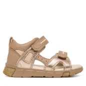 Buty dla dziewczynek - Sandały ECCO Mini Stride 76114161631 Brązowy - miniaturka - grafika 1