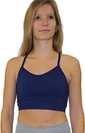 Biustonosze - Nike dziewczęcy G Nike bezszwowy suchy biustonosz sportowy Blue Void/(White) XS - miniaturka - grafika 1