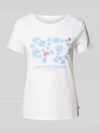 Koszulki i topy damskie - T-shirt o kroju regular fit z czystej bawełny - miniaturka - grafika 1