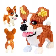 Klocki - Zestaw Klocków Konstrukcyjnych Corgi Klocki Pies Do Zbudowania 3D 4000 el. - miniaturka - grafika 1