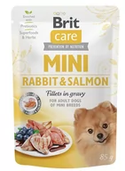 Mokra karma dla psów - Brit Care Pies Care MINI Rabbit&Salmon Karma z królikiem i łososiem dla psa 85g - miniaturka - grafika 1