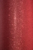 Dekoratorstwo - Papier ozdobny brokatowy 210g czerwony 5A4 - miniaturka - grafika 1
