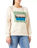 Swetry damskie - G-STAR RAW, Damski sweter kryty RAW, Weiß (Dk Talc A971-a488), L - miniaturka - grafika 1
