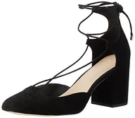 Czółenka - Aldo Damskie czółenka z paskiem na kostkę Franceska, Czarny zamsz 91-35 EU - miniaturka - grafika 1