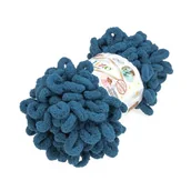 Pasmanteria - Alize, włóczka dziecięca Puffy 646, ciemny szafir - miniaturka - grafika 1